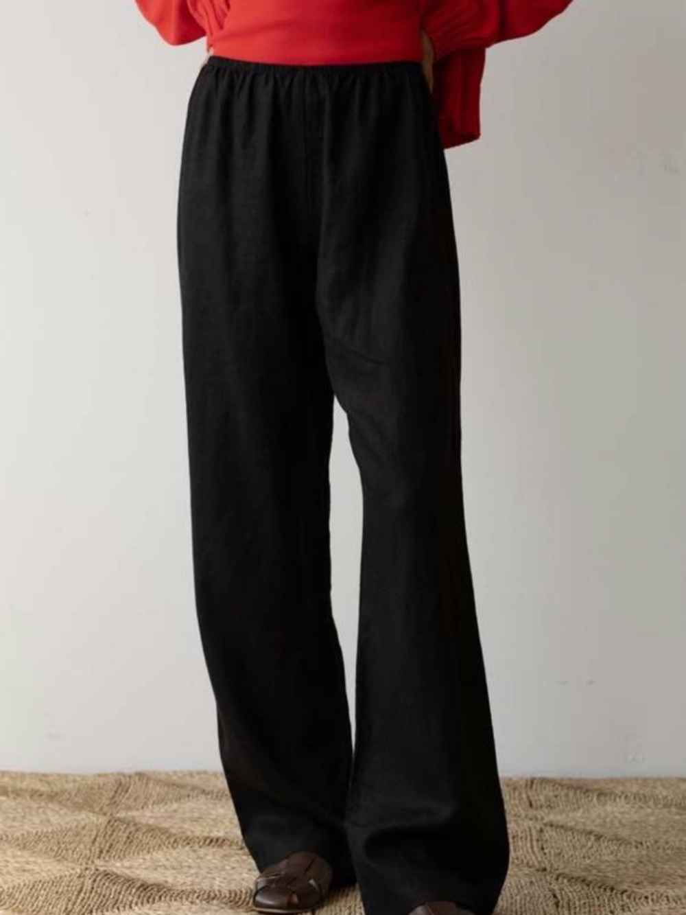 DONNI. Linen Simple Pant